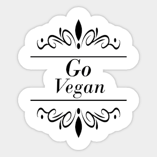 Go Vegan Sticker